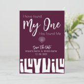 Tribaal-Afrikaans Bourgogne Wijnhuwelijk Save The Date (Staand voorkant)