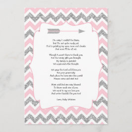 Tribaal Baby shower bedankt je notities met gedich