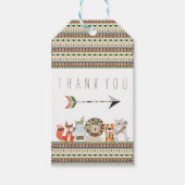 Tribaal Baby shower Cadeaulabel (Voorkant)