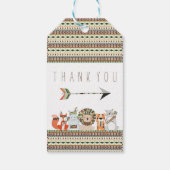 Tribaal Baby shower Cadeaulabel (Achterkant)