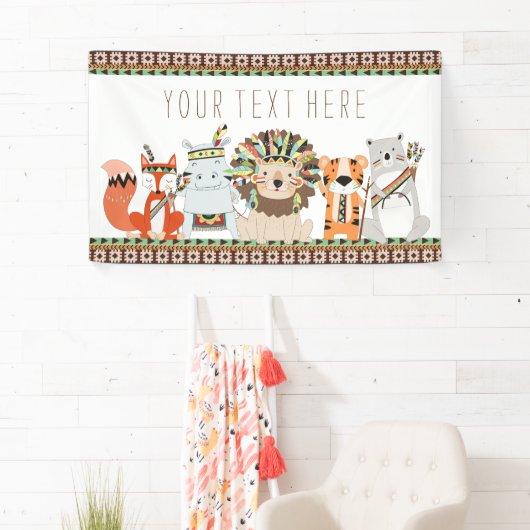 Tribaal Baby shower Spandoek (Insitu)