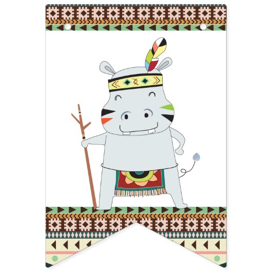 Tribaal Baby shower Vlaggetjes (Tweede vlag)