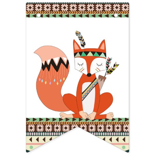 Tribaal Baby shower Vlaggetjes (Eerste vlag)