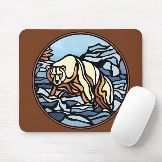 Tribaal Beer Art Mousepad Native Wildlife Mousepad Muismat (Met muis)