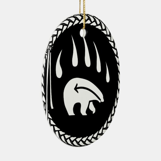 Tribaal Beer Art Ornament Beer Keepomwille & Gifte (Rechts)