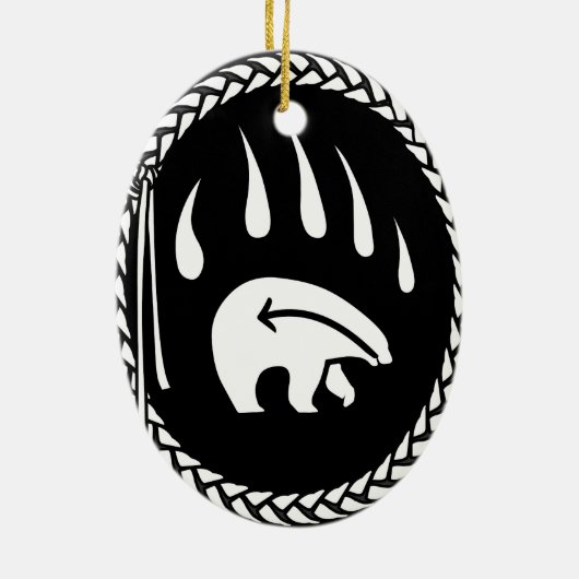 Tribaal Beer Art Ornament Beer Keepomwille & Gifte (Achterkant)