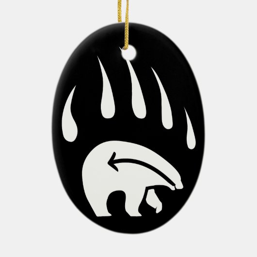 Tribaal Beer Art Ornament Beer Keepomwille & Gifte (Achterkant)