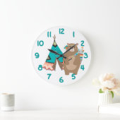 Tribaal Beer- en Tipi-Blauwgroen nummer Grote Klok (Huis)