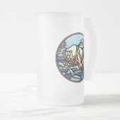 Tribaal Beer Kunst Beer Mok Eerste Naties Beer Gla (Voorkant rechts)