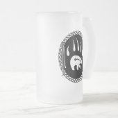 Tribaal Beer Kunst Beer Mok Eerste Naties Beer Gla (Voorkant rechts)