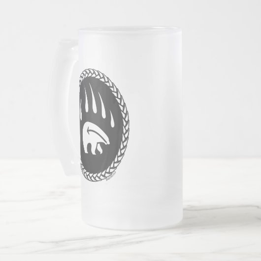 Tribaal Beer Kunst Beer Mok Eerste Naties Beer Gla (Voorkant links)