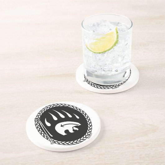 Tribaal Beer Kunst geeft inheemse Onderzetters van (Zijkant)