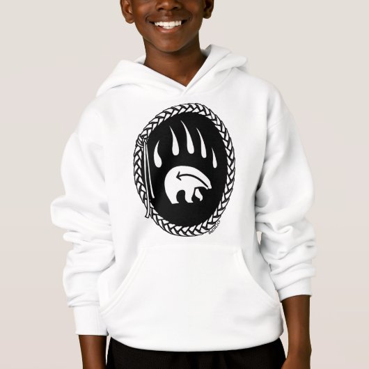 Tribaal Beer Kunst Kind Sweatshirt Beer Claw Hoodi (Voorkant)