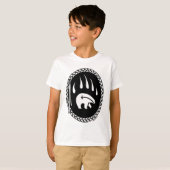 Tribaal Beer Kunst Kinder T-shirt Beer KwetsKinder (Voorkant volledig)