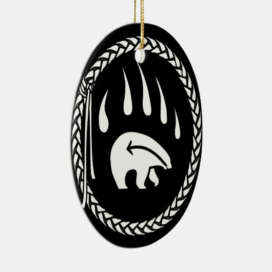 Tribaal Beer Kunst Ornament Aangepast Beer keepomw (Rechts)