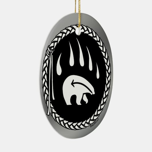 Tribaal Beer Kunst Ornament Aangepast Beer keepomw (Rechts)