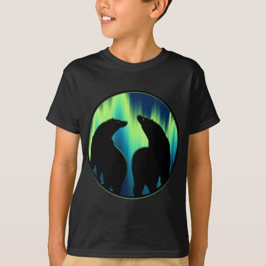 Tribaal Beer Kunst Shirt Kind Polair Beer Kind T-s (Voorkant)