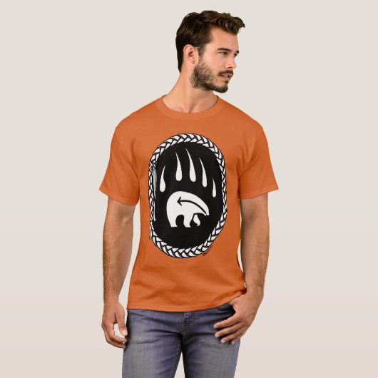 Tribaal Beer Kunst T-shirt Beer Kwetten T - shirts (Voorkant volledig)