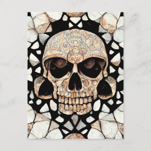 Tribaal decoratief Ornament Mayan Skull Art Briefkaart