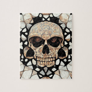 Tribaal decoratief Ornament   Mayan Skull Art Legpuzzel