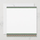 Tribaal dier inheems Indiaans Baby shower Kaart (Achterkant)