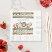 Tribaal dierlijk Baby shower Servet (Insitu)