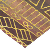 Tribaal Etnisch Boho Patroongoud en bruin Korte Tafelloper (Hoek)