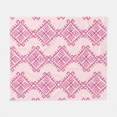 Tribaal etnisch: decoratief abstract. fleece deken (Voorkant (Horizontaal))