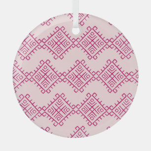 Tribaal etnisch: decoratief abstract. glas ornament