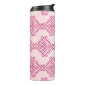 Tribaal etnisch: decoratief  abstract. thermosbeker (Gedraaid links)