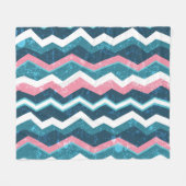 Tribaal etnisch, naadloos patroon fleece deken (Voorkant (Horizontaal))