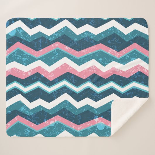 Tribaal etnisch, naadloos patroon sherpa deken (Voorkant (horizontaal))