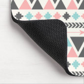 Tribaal geïnspireerd koraal en Mint Patroon Muismat (Hoek)