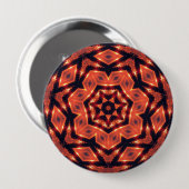 tribaal-geometrik ronde button 4,0 cm (Voorkant /achterkant)