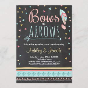 Tribaal Geslacht onthullen uitnodiging Jongen of M