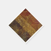 Tribaal Gold Patroon op bruine verf Servetten (Hoek)