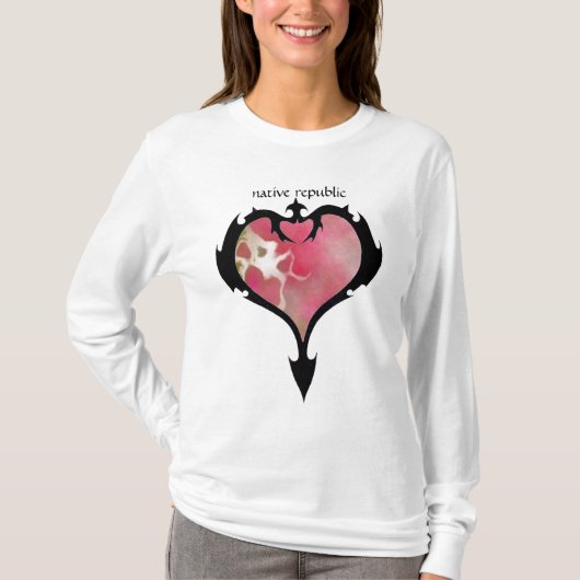 tribaal hart t-shirt (Voorkant)