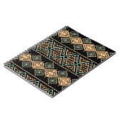 Tribaal kunstpatroon. Etnische geometrische afdruk Notitieboek (Linkerzijde)