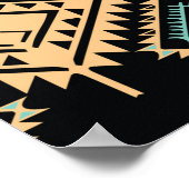 Tribaal kunstpatroon. Etnische geometrische afdruk Poster (Hoek)