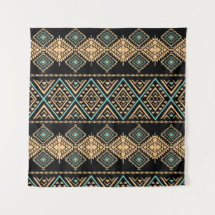 Tribaal kunstpatroon. Etnische geometrische afdruk Wandkleed