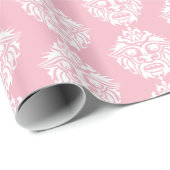 Tribaal masker - Roze glanzend omslagpapier, 30 x  Cadeaupapier (Rol Hoek)