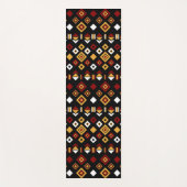 tribaal monochrome hexagon yogamat (Voorkant)