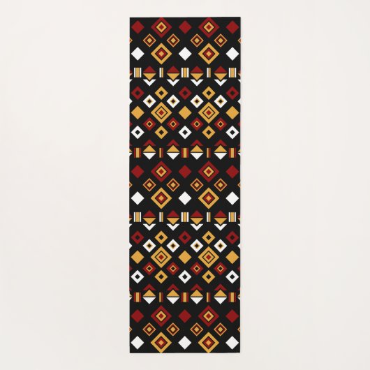 tribaal monochrome hexagon yogamat (Achterkant)