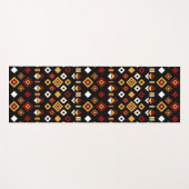 tribaal monochrome hexagon yogamat (Voorkant (horizontaal))