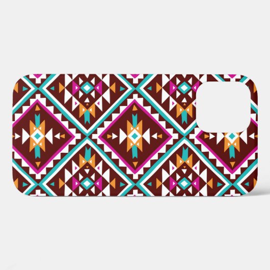 Tribaal naadloos kleurrijk geometrisch patroon Case-Mate iPhone case (Achterkant (horizontaal))