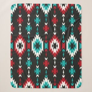 Tribaal naadloos kleurrijk geometrisch patroon. Et Sherpa Deken