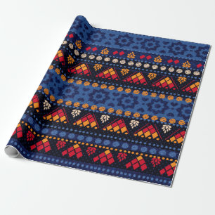 Tribaal naadloos patroon. cadeaupapier