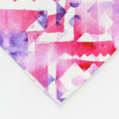 Tribaal naadloos patroon. Met de hand geschilderd Fleece Deken (Hoek)