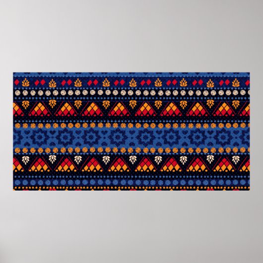 Tribaal naadloos patroon. poster (Voorkant)