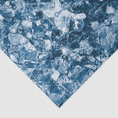 Tribaal Native Art White Dark Classic Blue Design Tissuepapier (Detail)